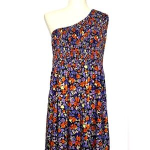 Camdoria Women's Multicolor Floral Bandeau One Shoulder maxi dress Size XL beach